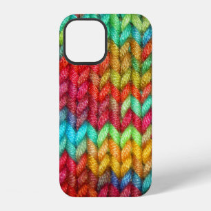 Knitters Delight Kleurrijke Garens iPhone 12 Hoesje