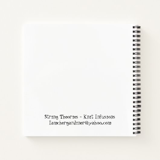 Knitters graving journal notitieboek (Achterkant)