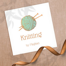 Knitters Knitting Yarn Ball Logo