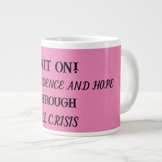 Knitters koffie mok (Voorkant rechts)