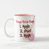 Knitters om Mok aan te bieden (Links)