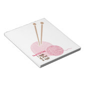 Knitters om Notitieblok aan te bieden (Schuin)