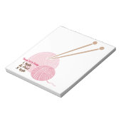 Knitters om Notitieblok aan te bieden (Linkerzijde)