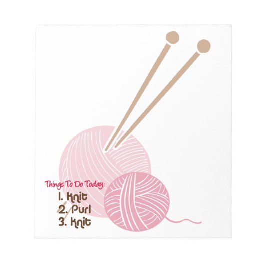 Knitters om Notitieblok aan te bieden (Voorkant)