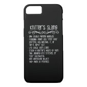 Knitter's Slang Funny Knitting Case-Mate iPhone Case (Achterkant)
