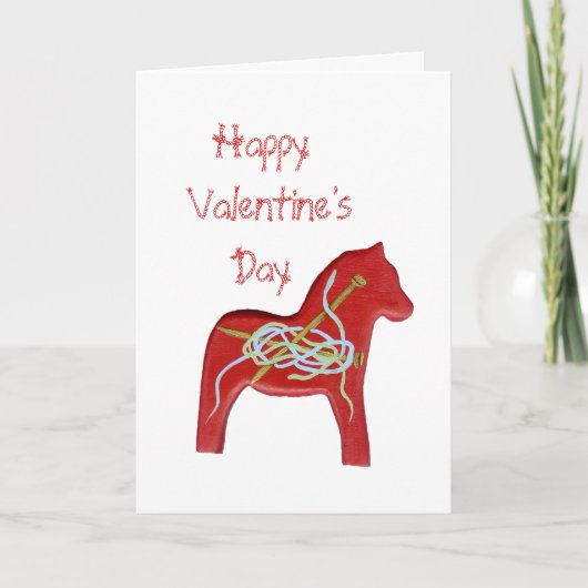 Knitters Valentijnsdag Kaart (Voorkant)