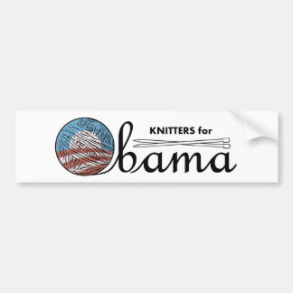 Knitters voor Obama Bumpersticker #1