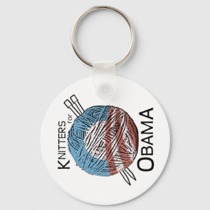 Knitters voor Obama Sleutelhanger #1