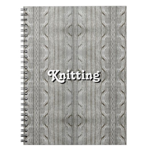 Knitting (aanpasbaar) notitieboek (Voorkant)