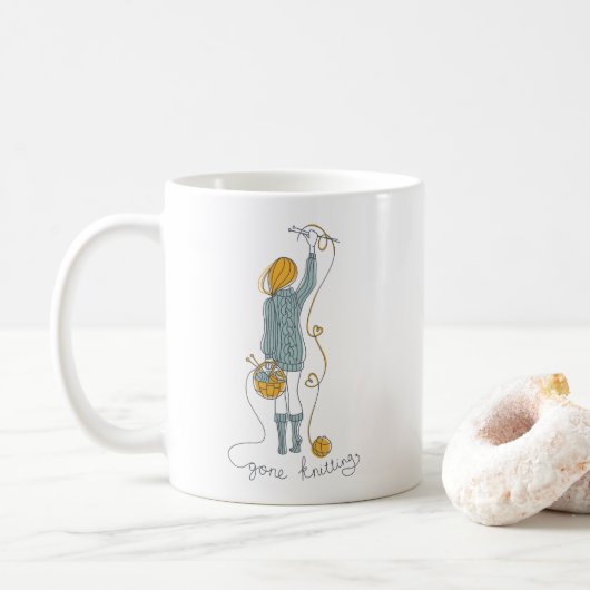 Knitting Addict Koffiemok (Met donut)