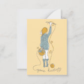 Knitting Addict Notitiekaartje (Voorkant)