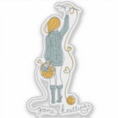 Knitting Addict Sticker (Voorkant)
