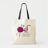 Knitting Bag, for all knitting enthusiast Tote Bag (Voorkant)