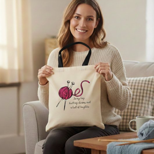 Knitting Bag, for all knitting enthusiast Tote Bag