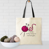 Knitting Bag, for all knitting enthusiast Tote Bag