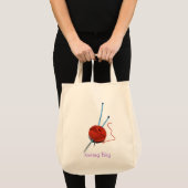 Knitting Bag Tote Bag (Voorkant (product))