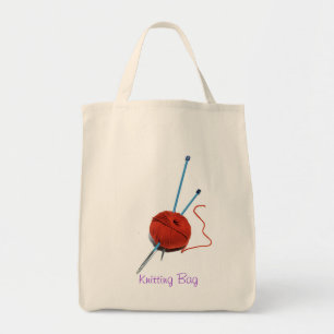 Knitting Bag Tote Bag