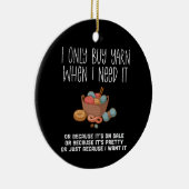 Knitting Basket Keramisch Ornament (Rechts)