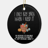 Knitting Basket Keramisch Ornament (Links)