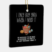 Knitting Basket Keramisch Ornament (Rechts)