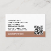 Knitting Basket, Knitting Store, Garn Store Visitekaartje (Achterkant)