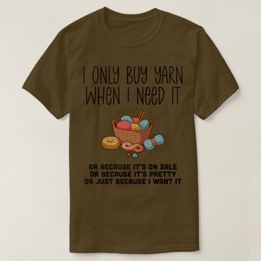 Knitting Basket T-shirt (Design voorkant)