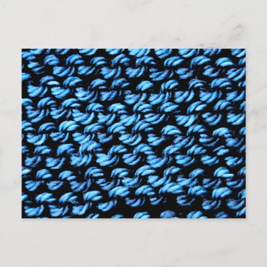 Knitting Blue Garter Stitch Briefkaart (Voorkant)