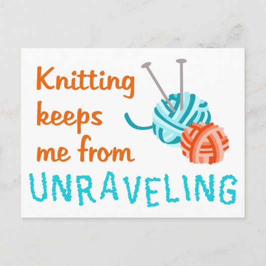 Knitting Briefkaart (Voorkant)