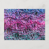 Knitting briefkaart - hete roze, blauw, groen (Voorkant)