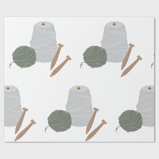 Knitting Cadeaupapier (Vlak)
