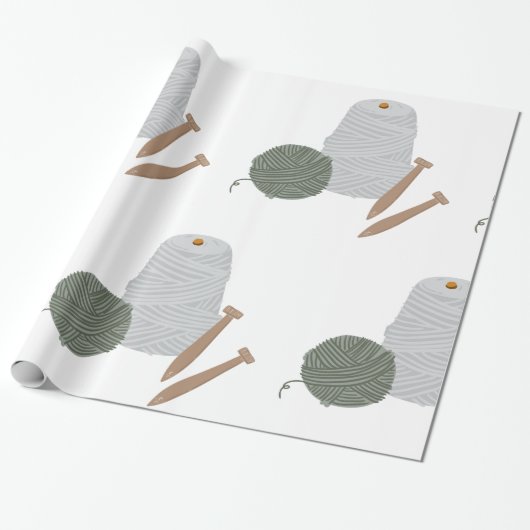 Knitting Cadeaupapier (Uitgerold)