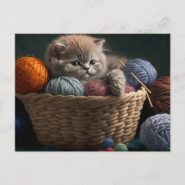 Knitting Card Briefkaart
