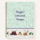 Knitting Charts Yarn Arts Hobby Notitieboek (Voorkant)