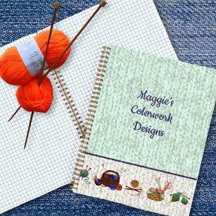 Knitting Charts Yarn Arts Hobby Notitieboek