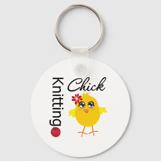 Knitting Chick 2 Sleutelhanger (Voorkant)