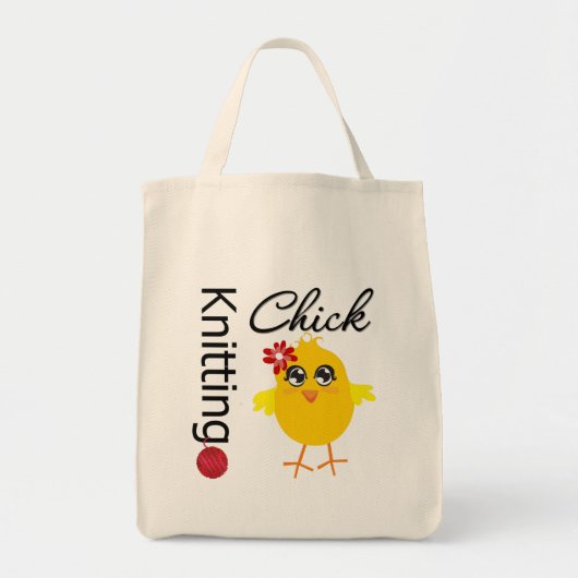 Knitting Chick 2 Tote Bag (Voorkant)