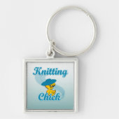 Knitting Chick #3 Sleutelhanger (Voorkant)