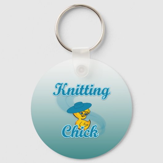 Knitting Chick #3 Sleutelhanger (Voorkant)