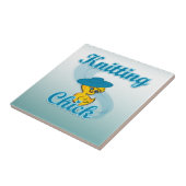 Knitting Chick #3 Tegeltje (Zijkant)