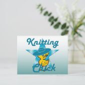 Knitting Chick #7 Briefkaart (Staand voorkant)