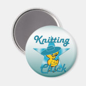 Knitting Chick #7 Magneet (Voorkant / Achterkant)