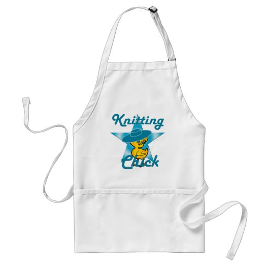 Knitting Chick #7 Standaard Schort (Voorkant)