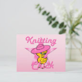 Knitting Chick #8 Briefkaart (Staand voorkant)