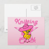 Knitting Chick #8 Briefkaart (Voorkant / Achterkant)