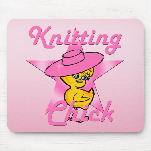 Knitting Chick #8 Muismat (Voorkant)
