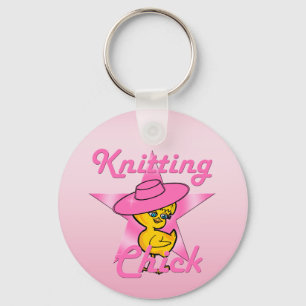 Knitting Chick #8 Sleutelhanger