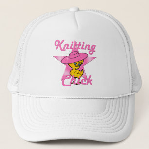 Knitting Chick #8 Trucker Pet
