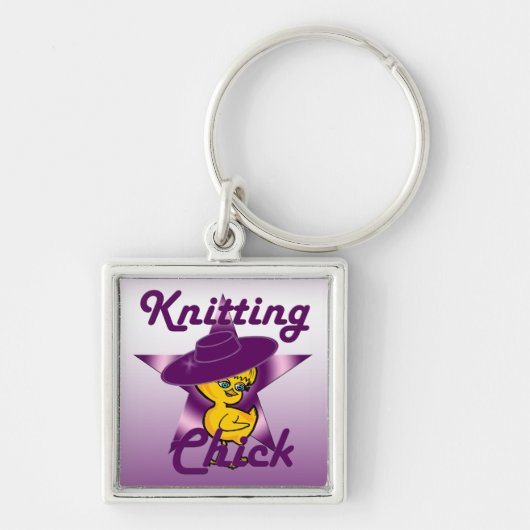 Knitting Chick #9 Sleutelhanger (Voorkant)