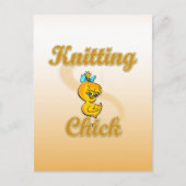 Knitting Chick Briefkaart (Voorkant)