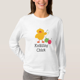 Knitting Chick Long Meve T-shirt